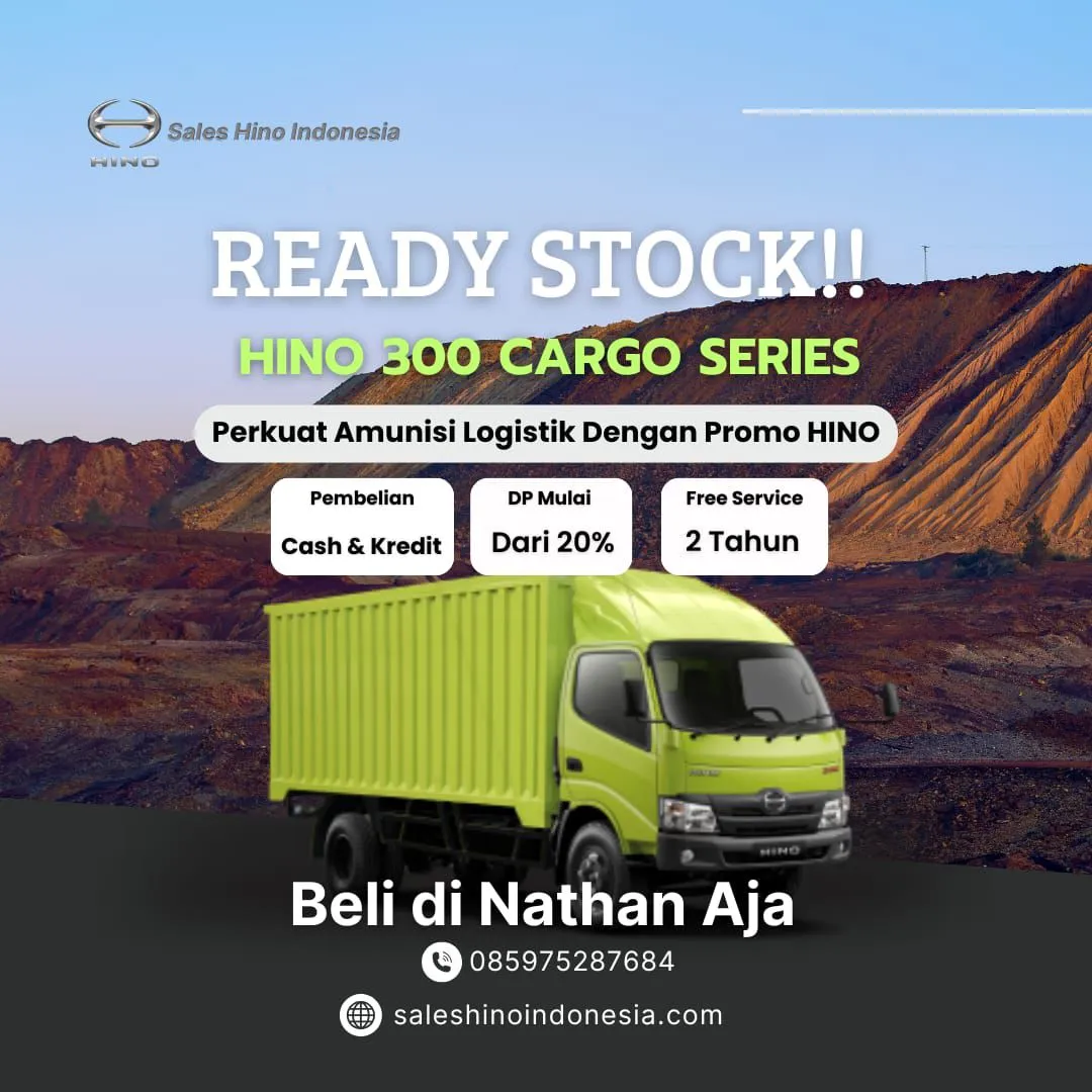 Artikel Hino - READY STOK HINO 300 CARGO ALL SERIES! SIAP KIRIM, SIAP UNTUNG!
