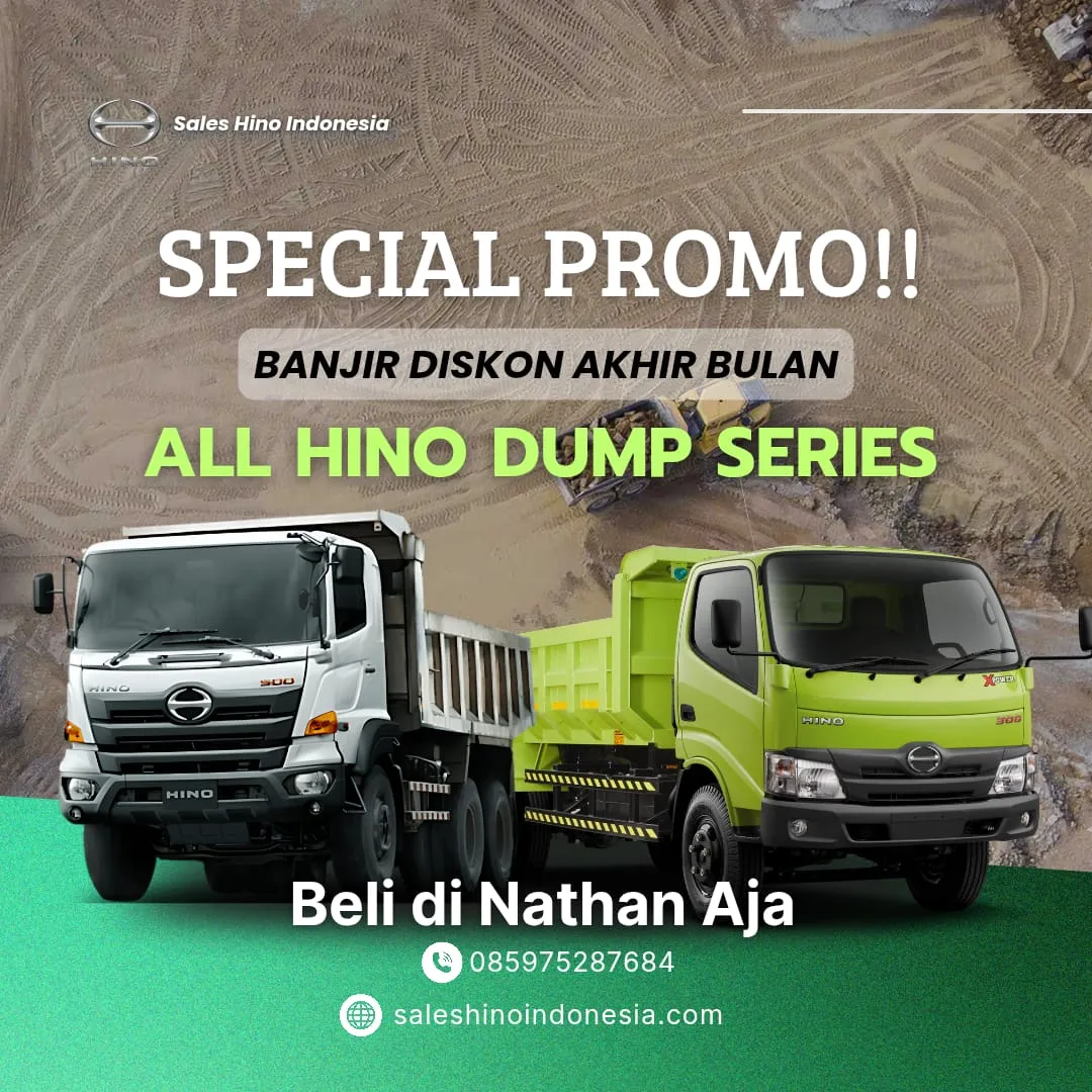 Artikel Hino - SPECIAL PROMO HINO DUMP SERIES - HARGA TERBAIK, SIAP ANGKUT UNTUNG!!