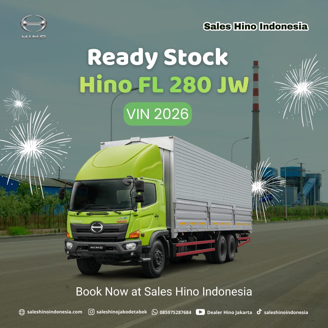 Stok Terbatas! Hino Ranger FL 280 JW VIN 2026 - Sales Hino Tangerang