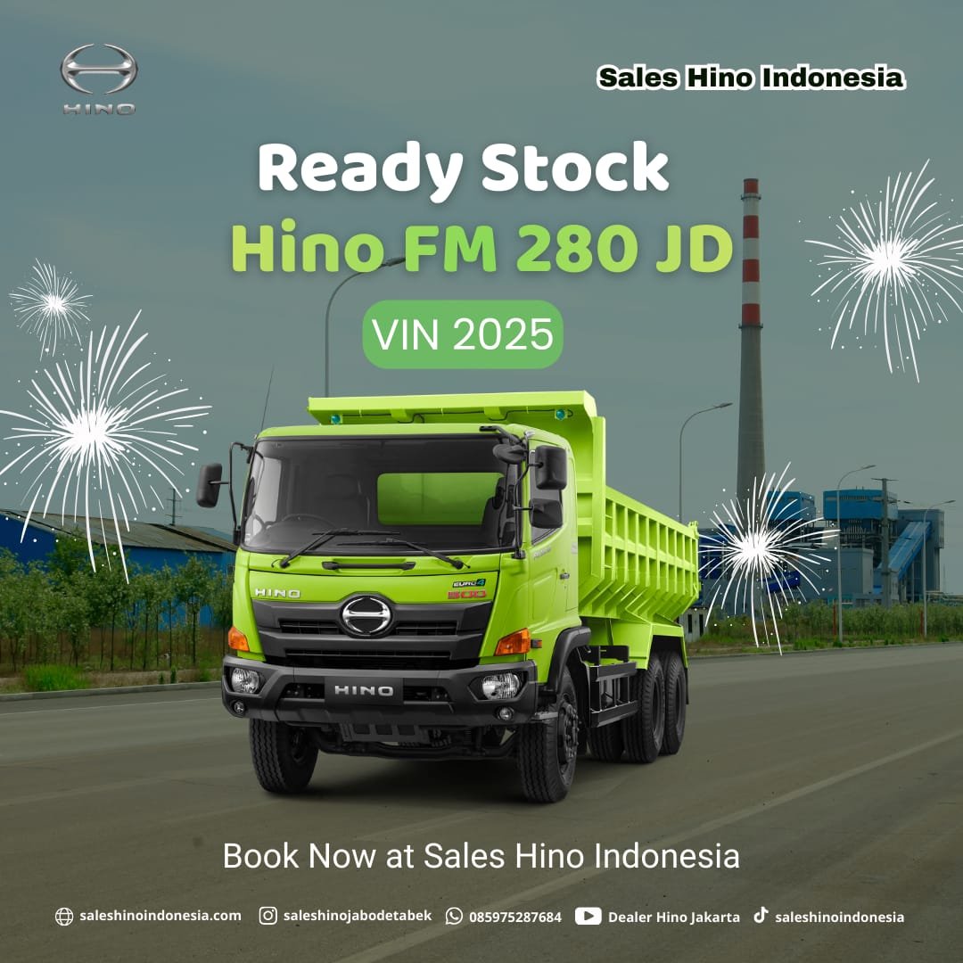 Hino Ranger FM 280 JD VIN 2025 Ready Stock, Solusi Truk Tangguh dan Irit - Sales Hino Tangerang